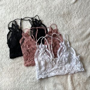 Free people adella bralettes xs